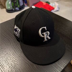 New Era 59 Fifty low profile Colorado Rockies 25th anniversary hat / cap